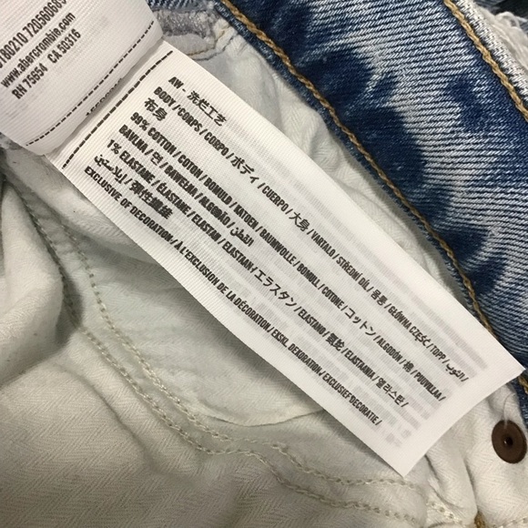 Abercrombie & Fitch Curve Love The 90’s Straight Ultra High Rise Jeans 29 Long. - Picture 10 of 10